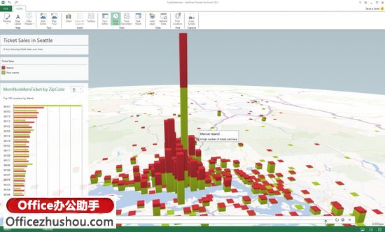 excel数字可视化 微软发布基于Excel的全新3D可视化数字地图应用