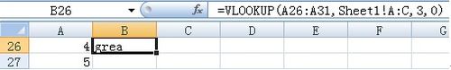 excel vlookup函数使用方法 图解Excel中vlookup函数的使用方法