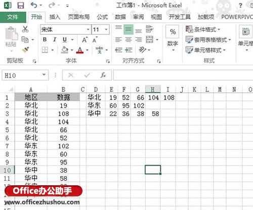 excel表格横向变纵向 Excel2013表格中数据由纵向变成横向排列布局的方法