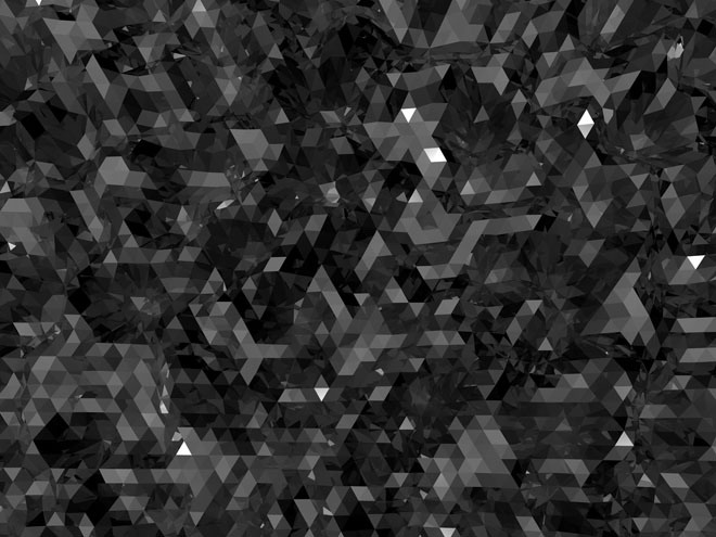 黑色背景图片 黑色碳晶多边形PPT背景图片