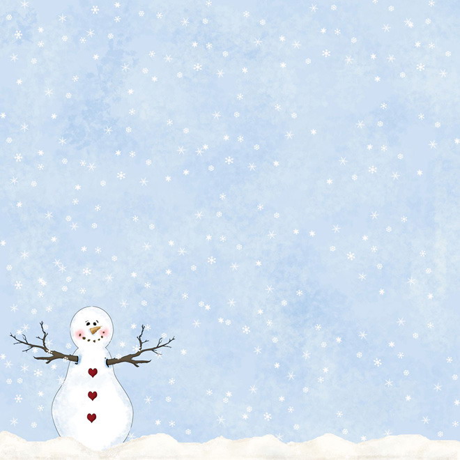 礼物ppt背景图片 一组雪花松树雪人圣诞节PPT背景图片