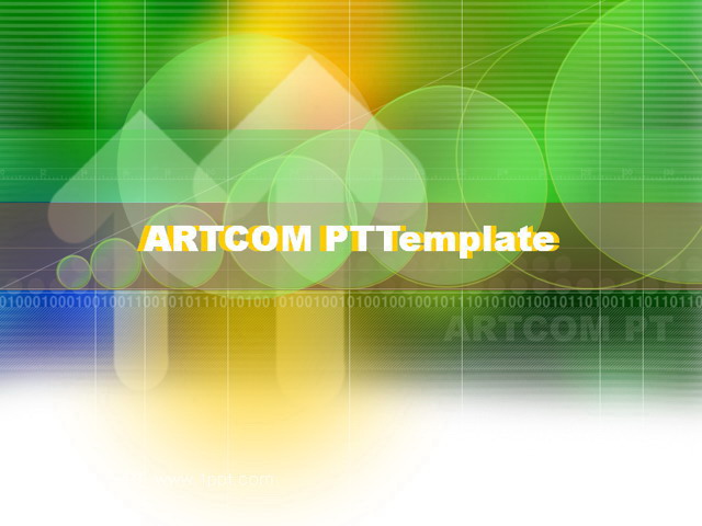 彩色背景抽象艺术风格 动态抽象数字科技PPT背景模板