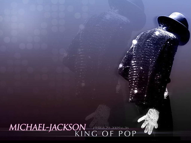 紫色PPT背景 怀念迈克杰克逊艺术幻灯片模板