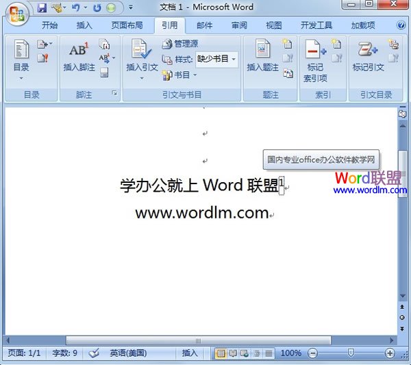word添加批注信息 在Word2007中给词语段落添加像文言文那样的批注信息