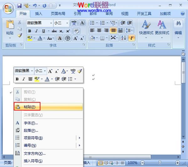 Excel表格数据 Word2007嵌入或链接Excel数据表格