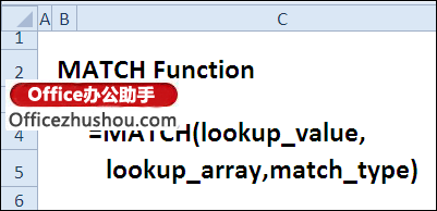 excel if函数的使用方法实例 MATCH函数的语法及使用实例