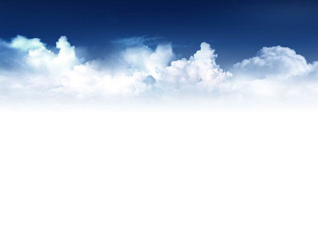 蓝天白云 精美的蓝天白云幻灯片背景图片