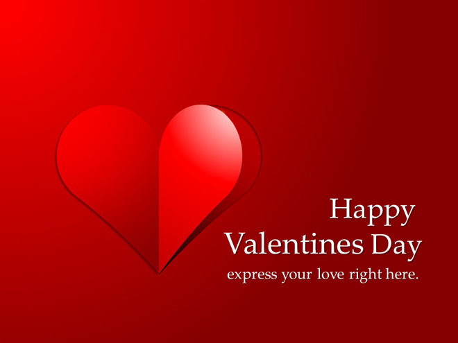 国外情人节幻灯片模板 Happy Valentine‘s Day情人节快乐PPT模板下载